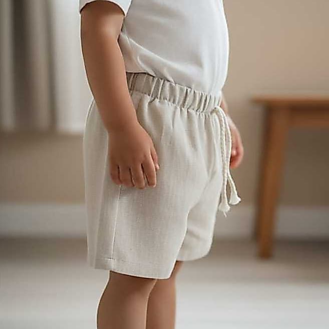 kit c/4 shorts criança - Linho Qualidade premium