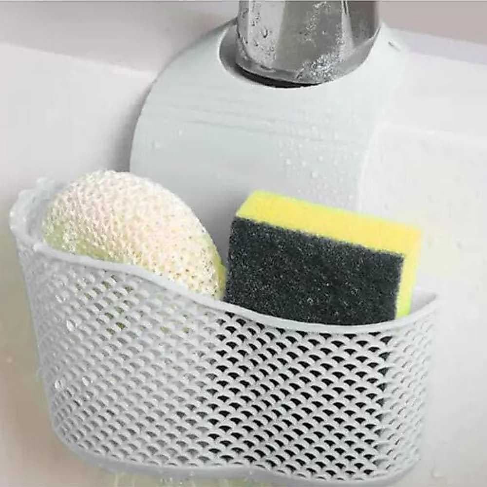 Porta Detergente Bucha E Sabão Vazado Organizador De Cozinha