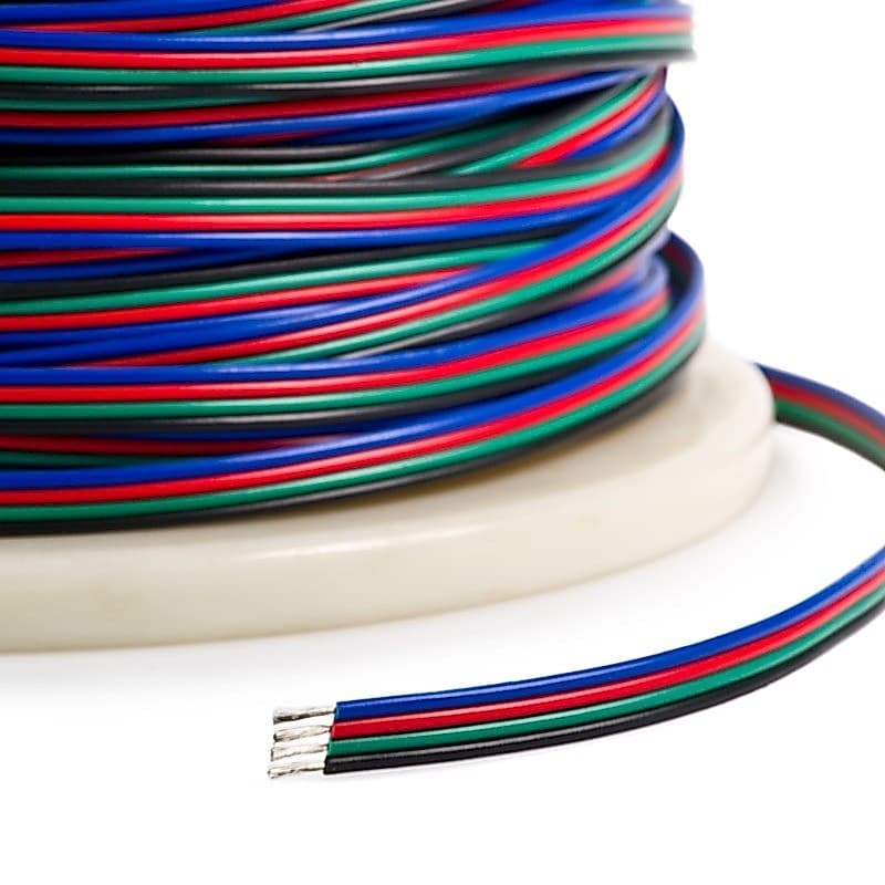 Fio para Fita LED RGB 4 vias -  2 metros