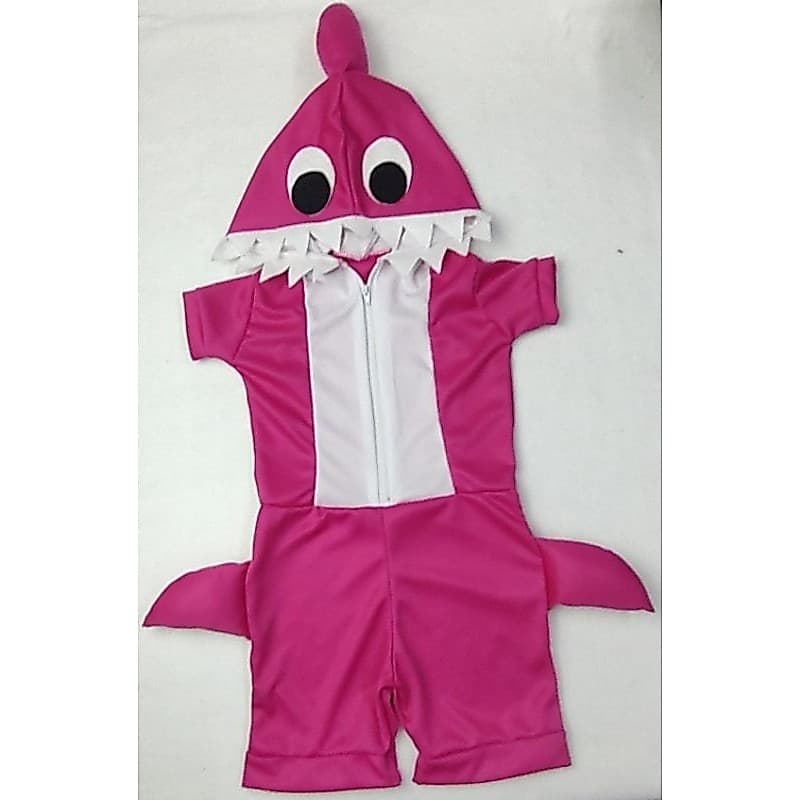 cosplay fantasia tubarão baby shark infantil