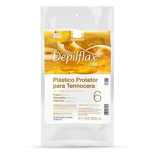 Plástico Protetor Para Termocera Depilflax 50x50 6 Unidades