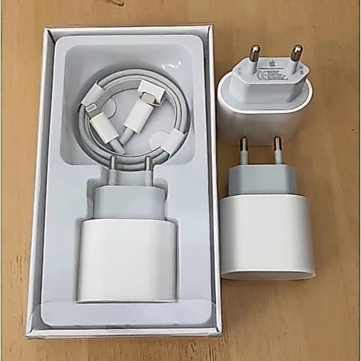 (Kit) Carregador para iPhone 20W Turbo Fonte+Cabo Lightning Tipo C - Enivo Imediato