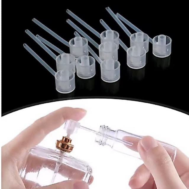 Kit Dispensador Em Bico Para Transferência De Perfume Decante Translucido