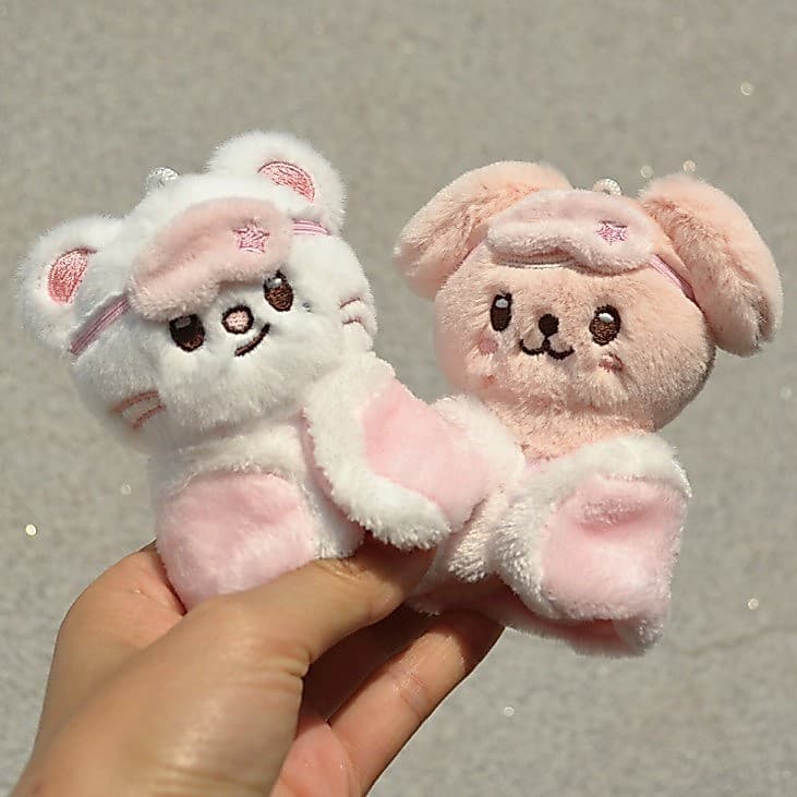 Stray Kids SKZOO Pink Pijama Series Chaveiro Brinquedo De Pelúcia-Pelúcias K-POP Coreanas (Felix , Lee Know , Seungmin)-