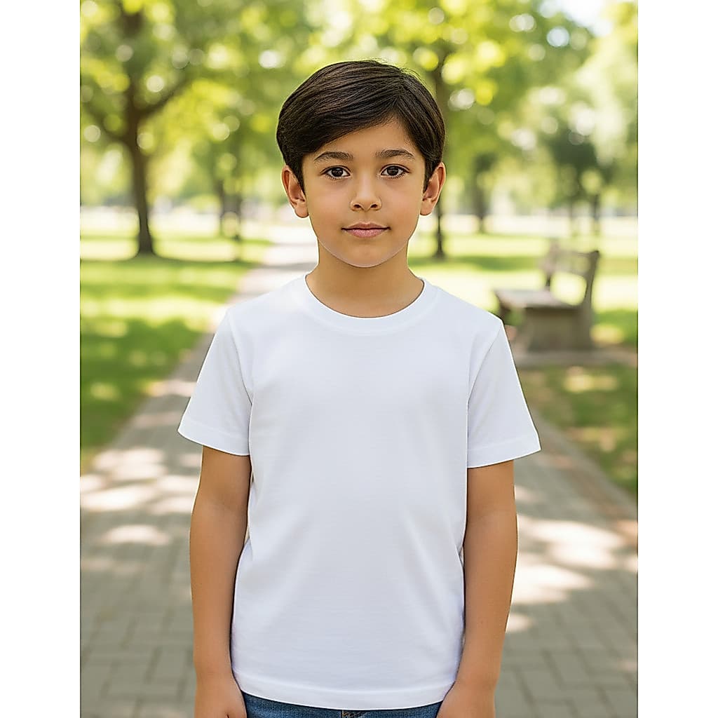 Camiseta Infantil Verde Lisa 100% Algodão  Varias Cores