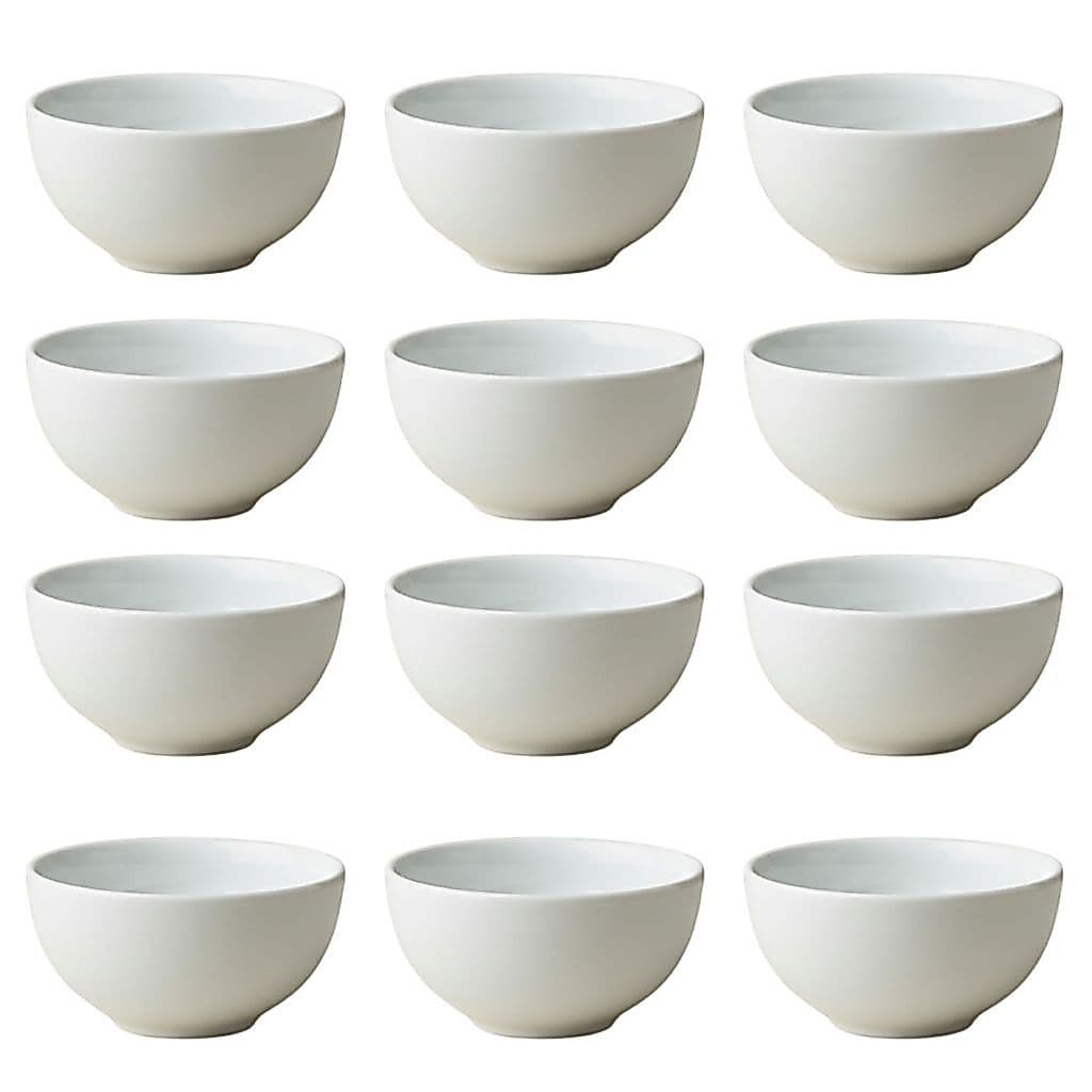 Kit Cumbuca Bowl Tigela Branca Porcelana Pote de Sobremesa