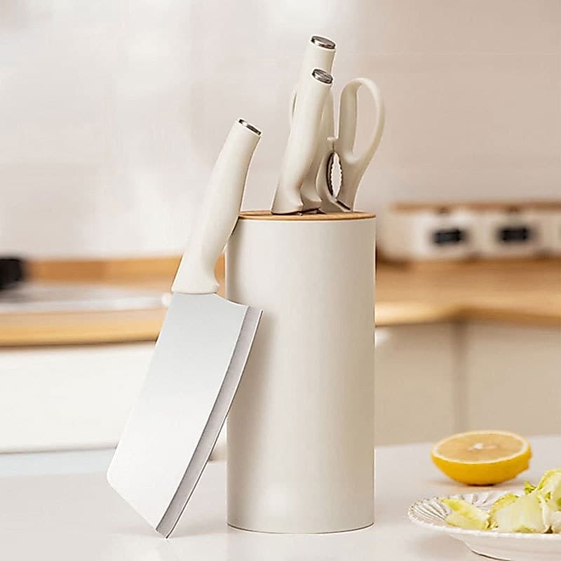 Jogo de Faca de Cozinha faca 5 peças com tesoura conjunto de faca multifuncional