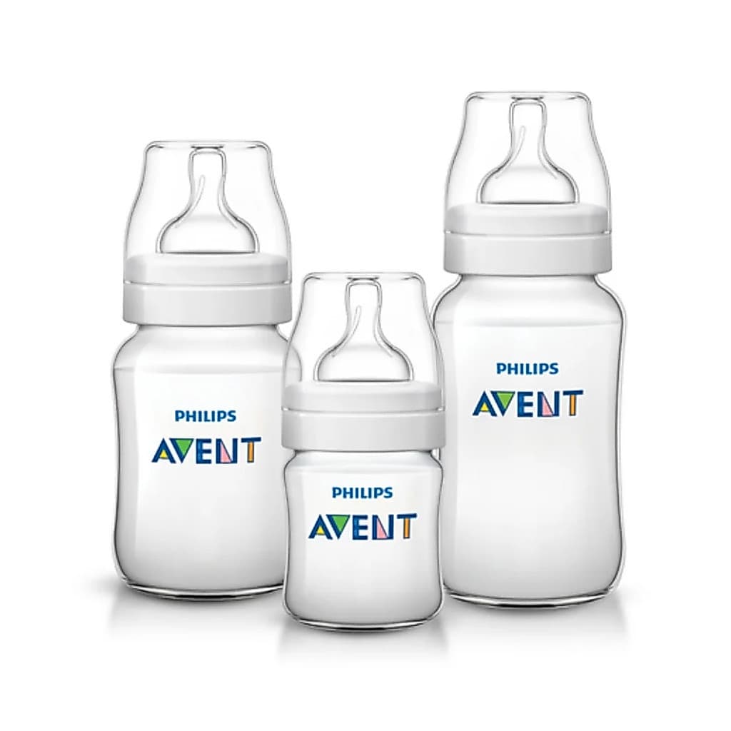 Kit Triplo Mamadeiras Anti-Colic Transparente Philips Avent (SCY119/18)