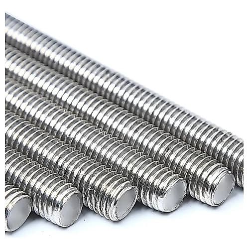 Kit 3 Pç Barra Roscada Inox 3/8 Unc