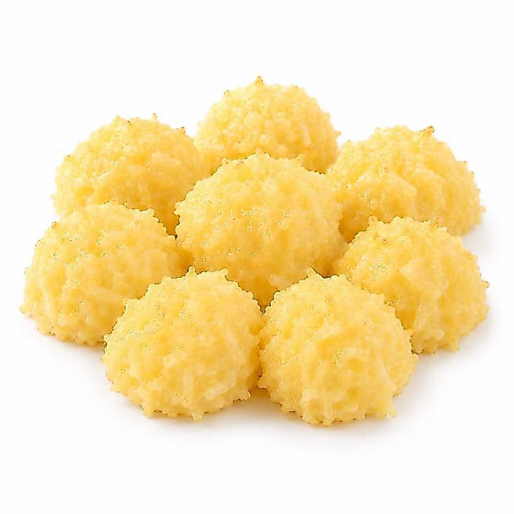 Cocada gourmet de maracujá com leite condensado