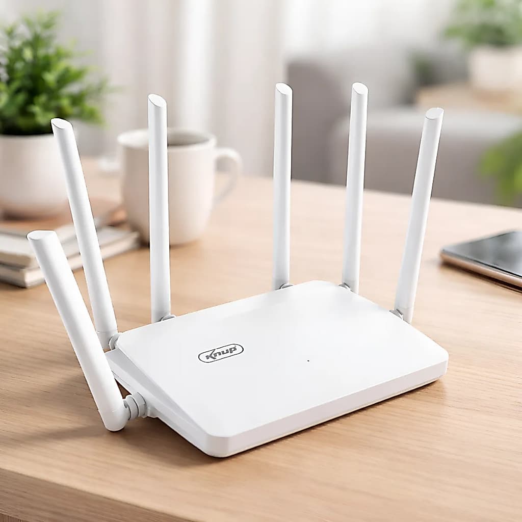 Roteador Wireless 300mbps Knup 6 Antenas 2.4ghz Ap Kp-rw403m