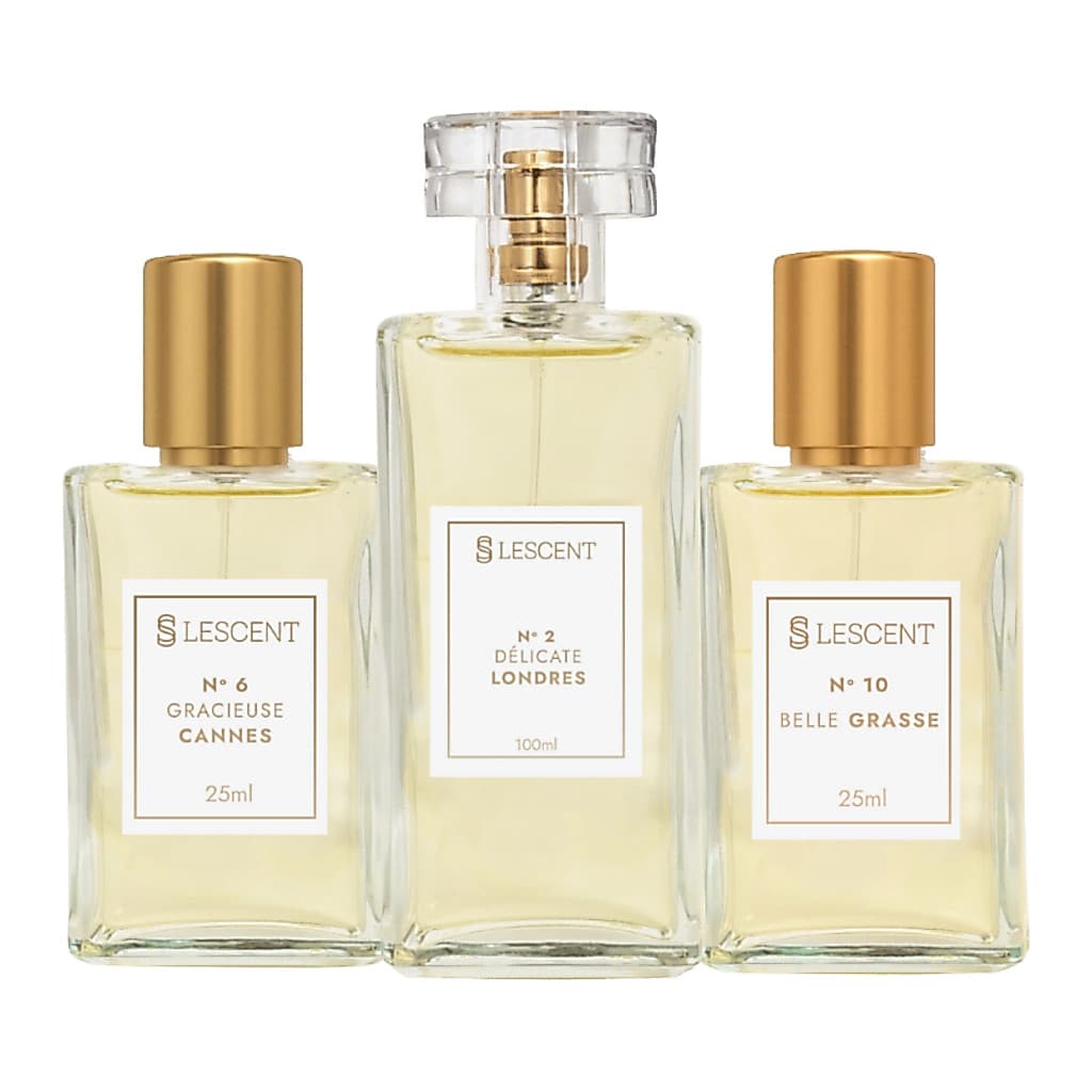 Kit Trilogia Essencial  N2 100ml N6 N10 25ml Lescent Feminino