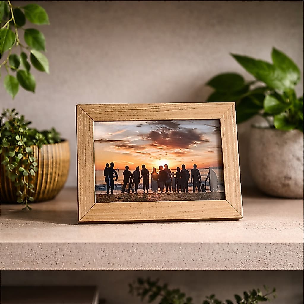 Kit Porta Retrato Com Moldura e Vidro 10x15cm Para Fotos Familia