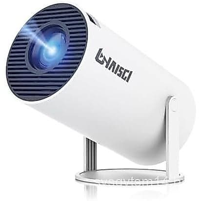 Projetor 40-150 pro4k com wifi mini android hy300 pequeno 13, tela portátil com rotação, keystone 180, projetor automáti