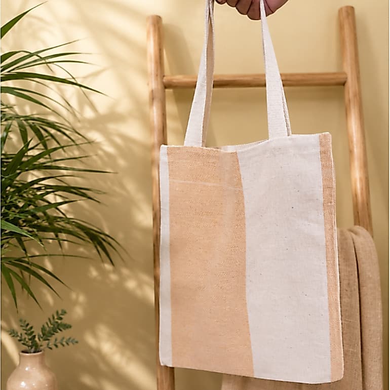 Ecobag em algodão cru 100%, bolsa ecológica reutilizável, resistente, ideal para compras, trabalho, faculdade, praia, br