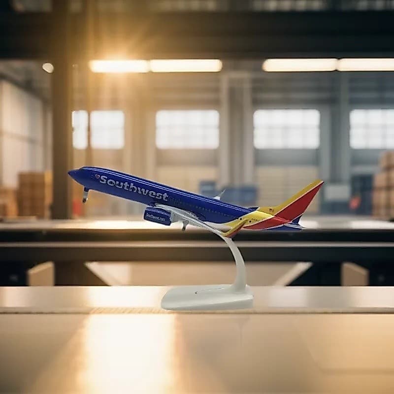 FZ Modelo Avião Brinquedo 20cm B737 Southwest Airlines Liga 737 Modelos De Aviões Diecast Para Coleção Ou Presente
