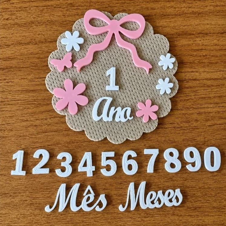 Plaqueta Mêsversário – Registre cada fase do seu bebê! 💕