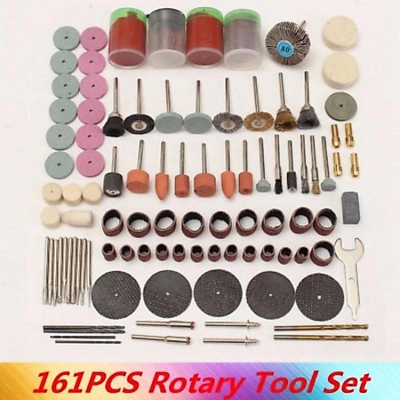 161 Pçs Mini Broca Multi Ferramenta Rotativa Conjunto De Acessórios Moagem Kit Polimento Moedor Elétrico Micro