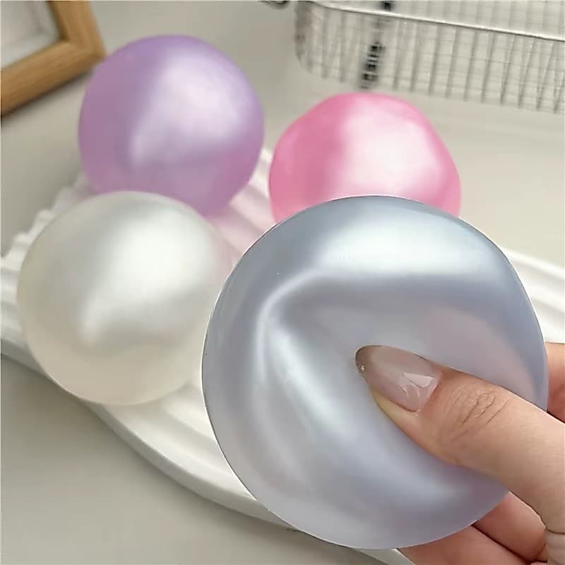 Feito À Mão Óleo De Coco Pérola Squeeze Brinquedo Moldável Bola De Estresse Lento Subindo Descompressão Sensorial Presen