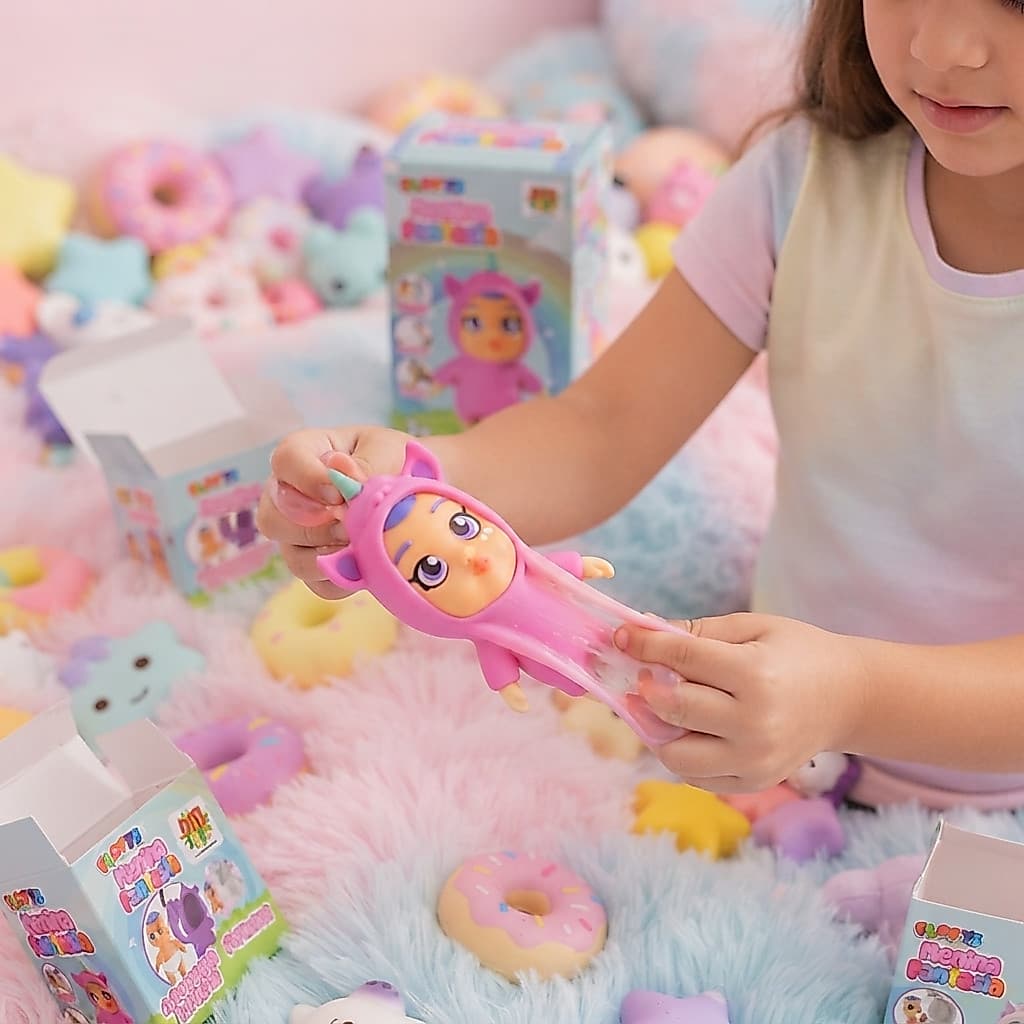 Squishy Menina Fantasia Tira Roupa Boneca Estica Brinquedo Sensorial Fidget Toys
