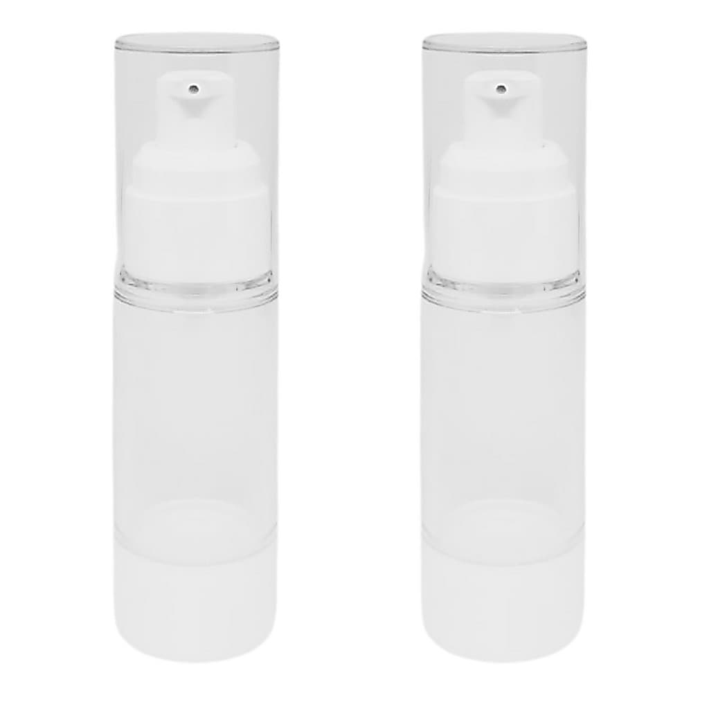Kit 2 Frasco De Cosmetico Para Viagem Com Valvula Pump Airless 30Ml