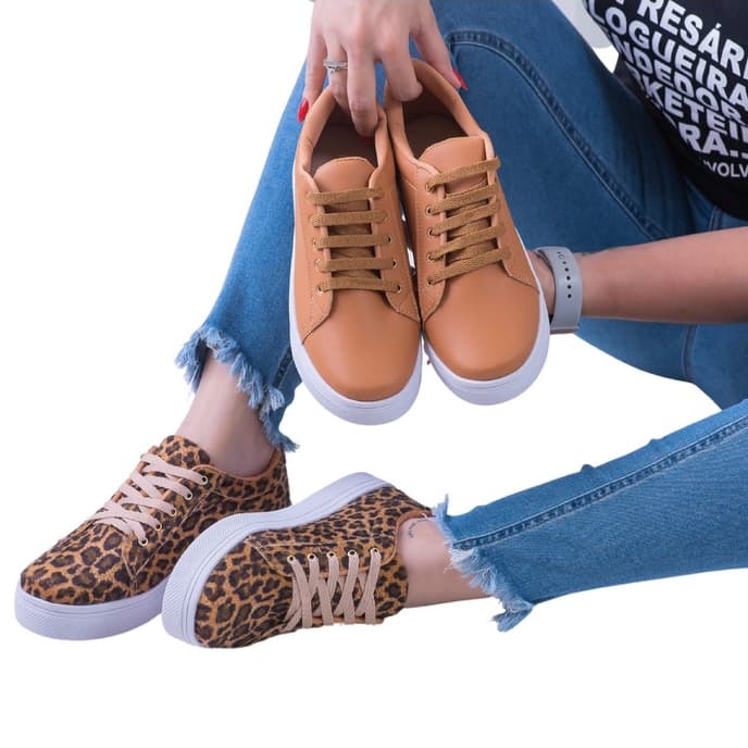 Tênis Feminino Casual Básico Maitê Love Shoes 34 Ao 40
