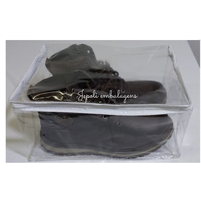 Organizador 32x16x22 de Tênis e Sapatos,Embalagem PVC com 02 Unidades