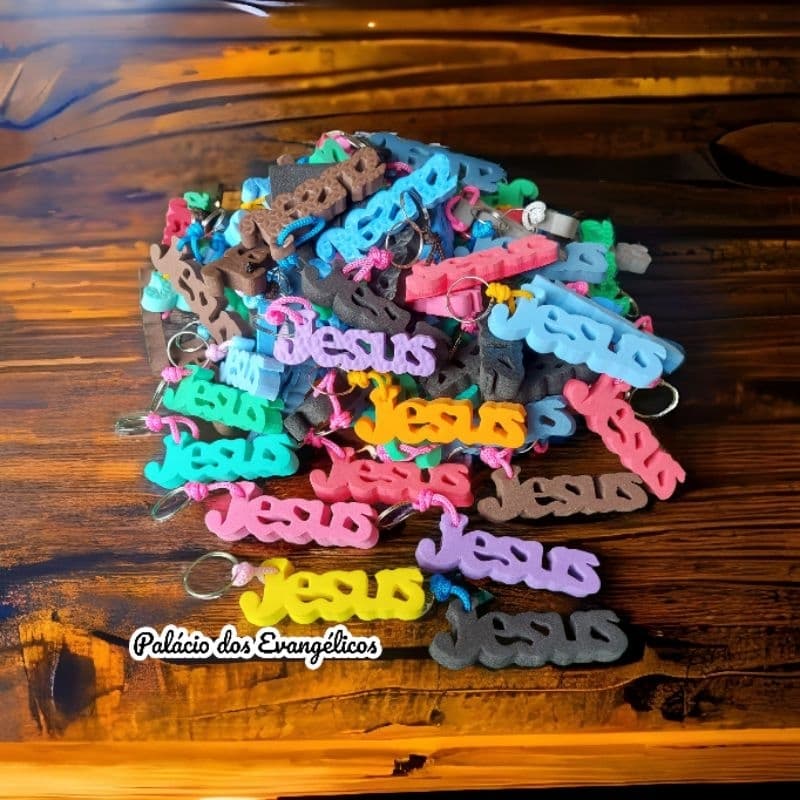 100 chaveiros JESUS evangélicos Jesus lembrancinhas evangélicas