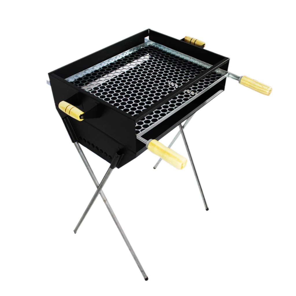 Churrasqueira Grande 50x40 Com Pés Desmontáveis Portátil Aço Galvanizado