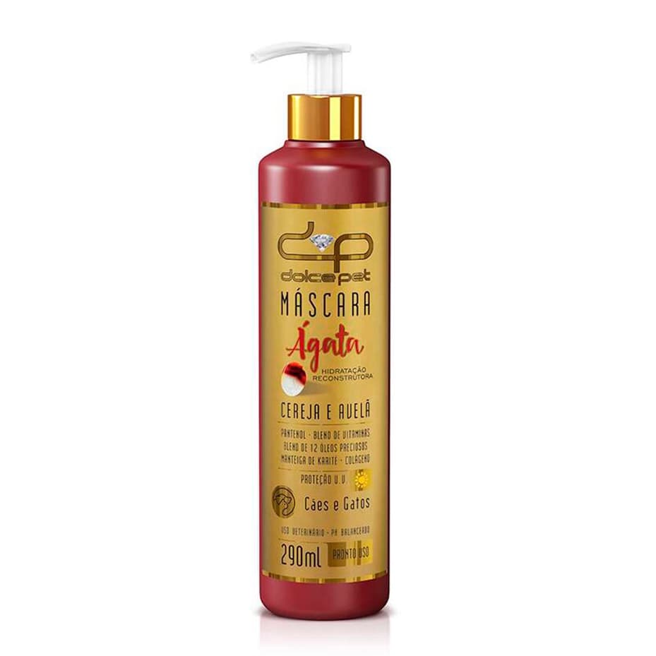 Mascara Hidratação Reconstrutora Cereja e Avelã Dolce Pet - 290 ml