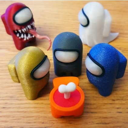 Miniaturas Among Us - Impressão 3D