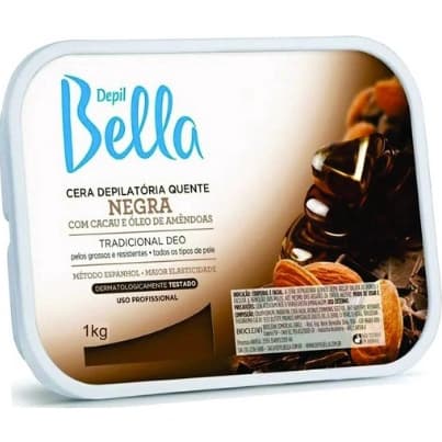 Cera Quente Em Barra Negra Depil Bella 1Kg