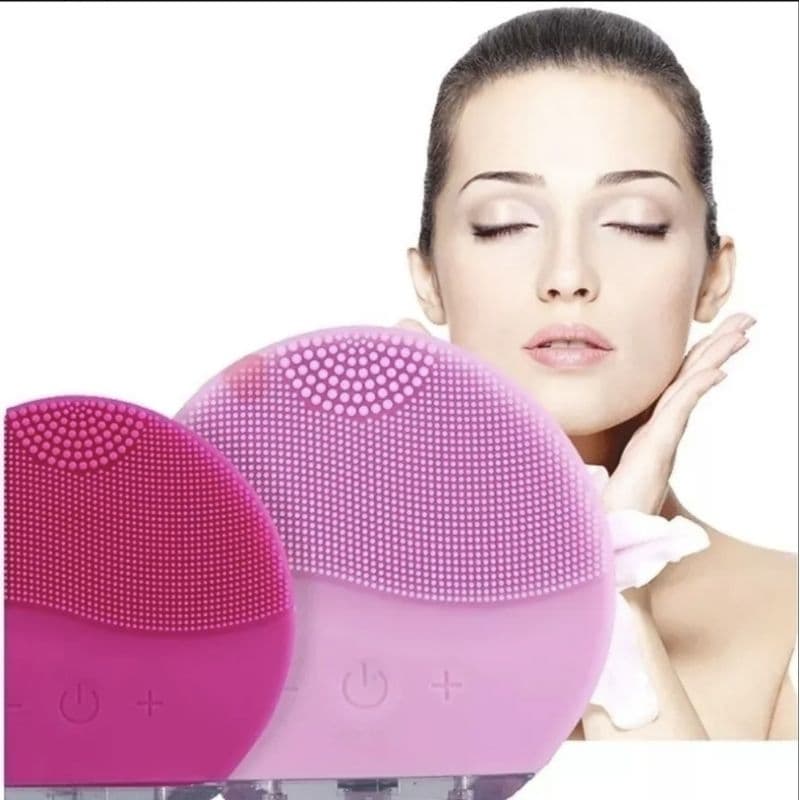 Esponja Massageadora Para Limpeza Eletrica E Massageador Aparelho Escova De Limpeza Facial (preta)