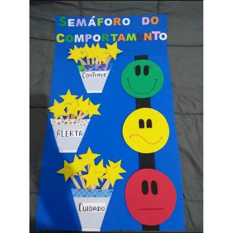 Semáforo do comportamento em eva..