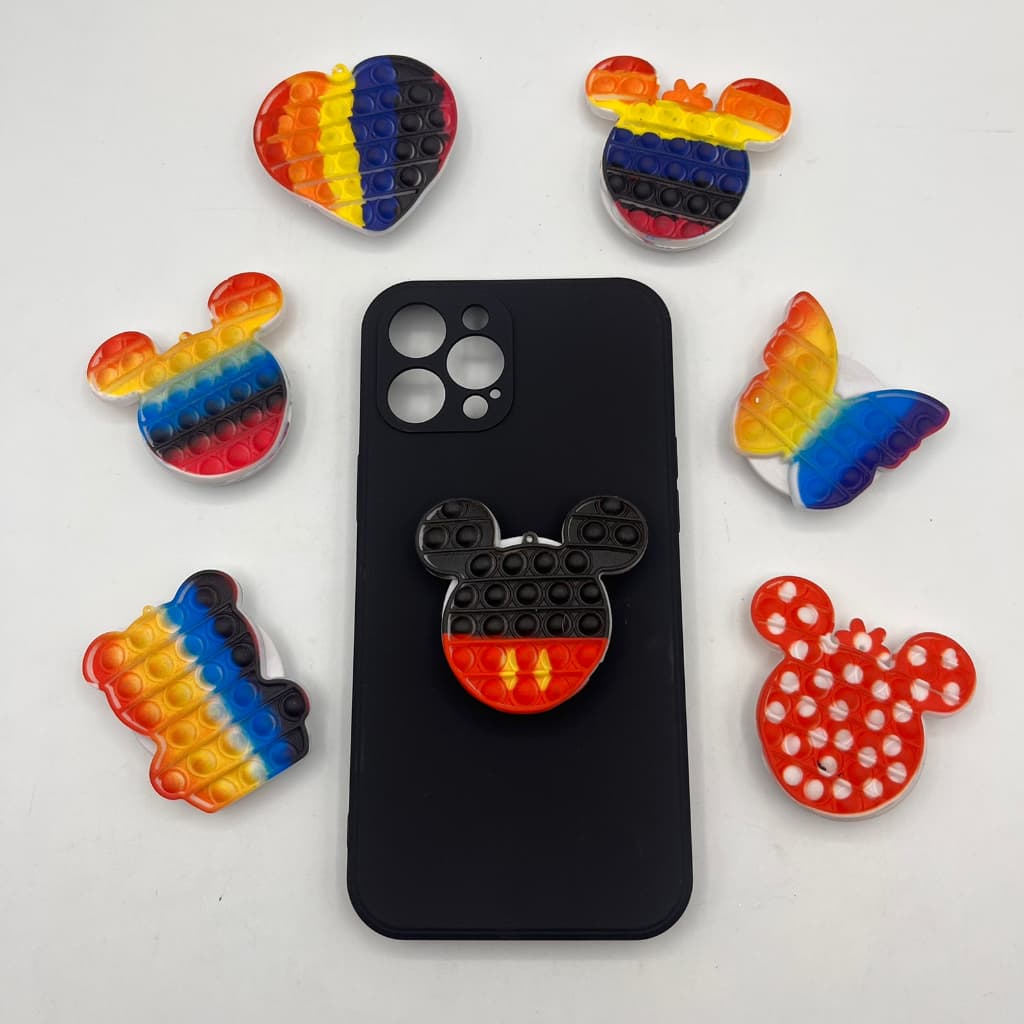 Pop Suporte para celular animados mini pop it