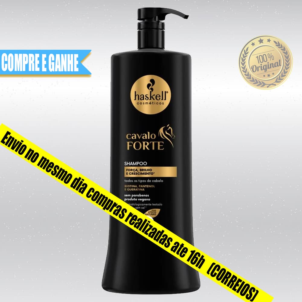 Shampoo Haskell Cavalo Forte - Força e Crescimento Capilar