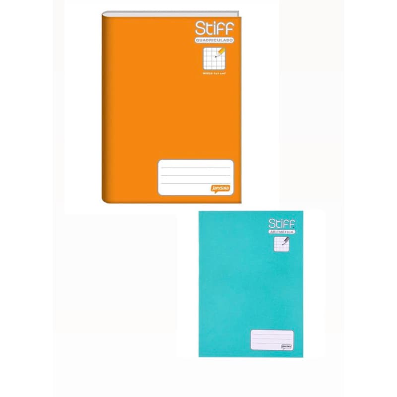 Caderno Brochura Quadriculado  96 Folhas Jandaia