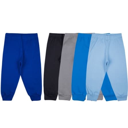Kit 5 Calça Mijão Culote Em Algodão Cor Sortido Menino Menina Roupa de Recém Nascido