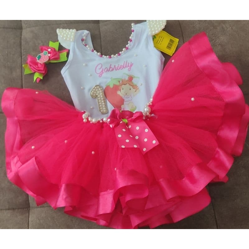Conjunto Moranguinho baby / fantasia / tutu