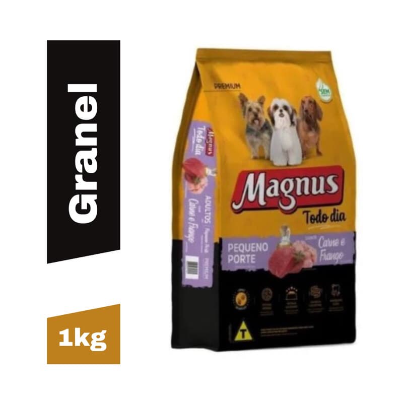 Ração Para Cachorro Magnus Todo Dia Raças Pequena Porte 1Kg (GRANEL)