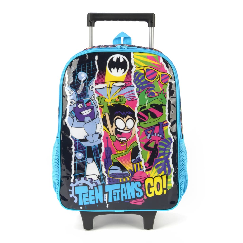 Mochila com Carrinho Escolar Titans Go Original - IC37872TG