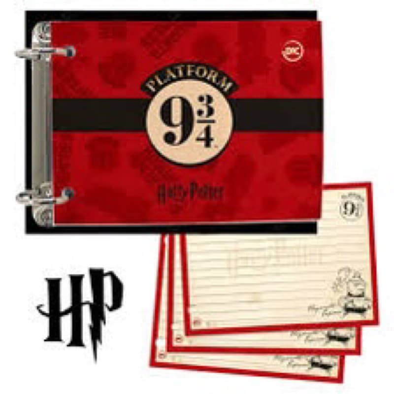 Caderno Argolado Mini com 80 Fichas Coloridas - DAC | Disney Mini Fichário Porta Fichas | Harry Potter, Minnie, Stitch
