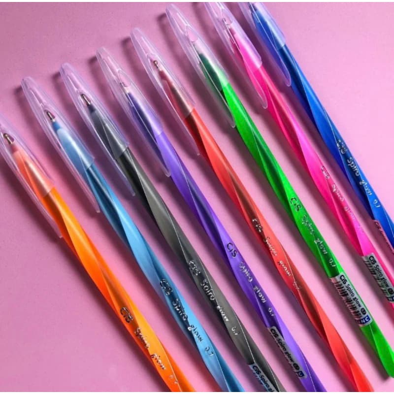 ATACADO E VAREJO | Caneta Esferográfica Spiro Glow Ponta Agulha 0.7 mm - Cis