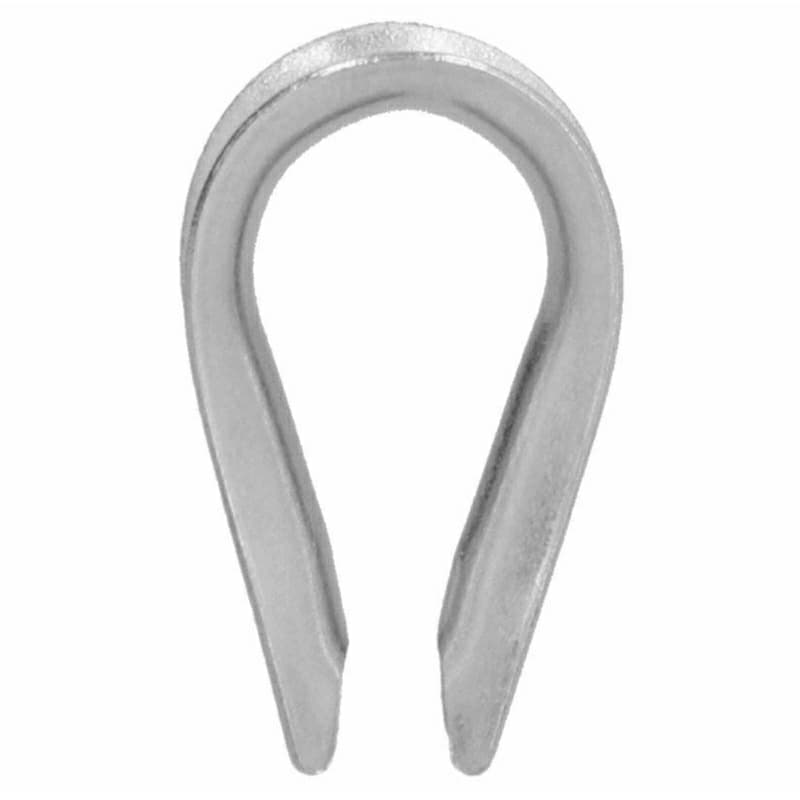 Anilha Sapatilho Para Cabo de Aço Prendedor 1/8". 3,18mm Academia Musculação