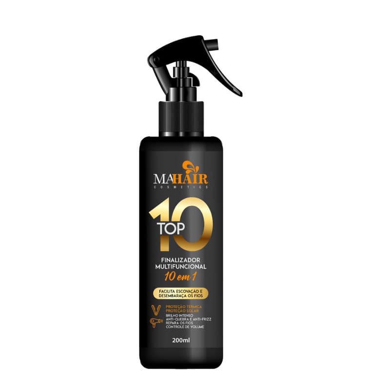 Spray Finalizador Multifuncional Protetor Térmico Mahair Top 10 250 ml