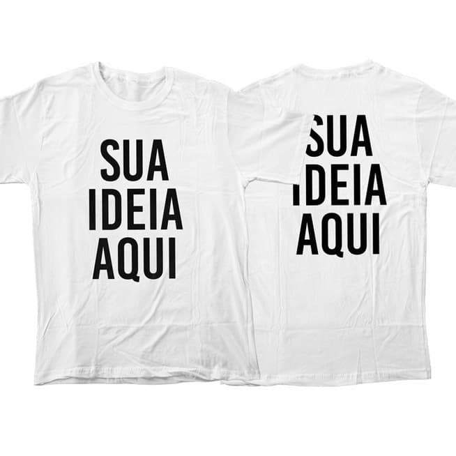Camiseta Personalizada Com Sua Arte, Foto