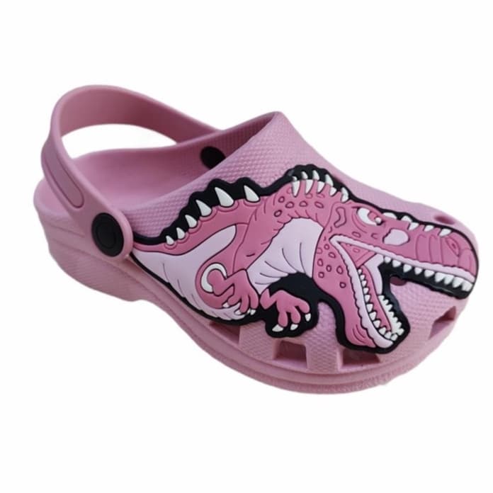 Babuche Premium sandalia Infantil Menina Dinossauro T-rex Jurassic Park Para Passeio leve e macio calcfacil Chinelo