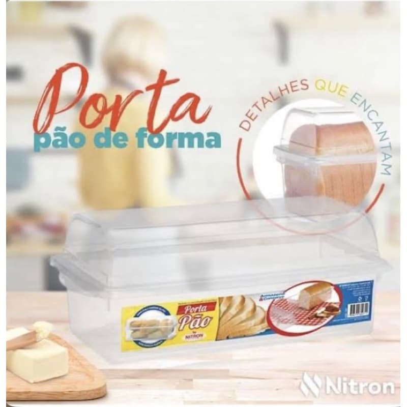 Porta pão Pullman/porta bolo Nitron