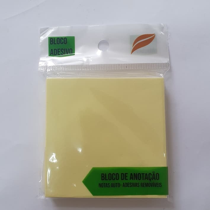 Bloco Adesivo Amarelo 76x76mm 100 folhas