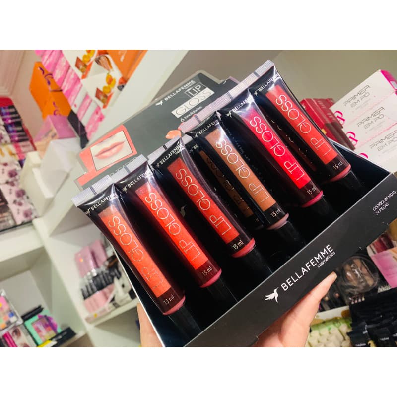LIP GLOSS BELLA FEMME COM APLICADOR